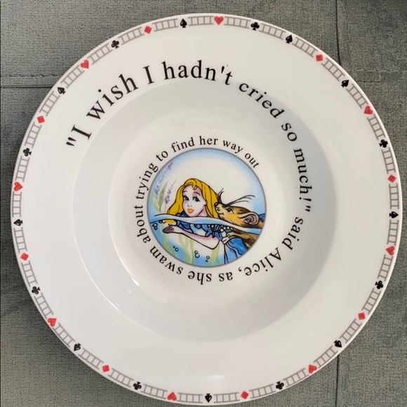 Paul Cardew ALICE IN WONDERLAND'S CAFE Bowls - Picture 1 of 8